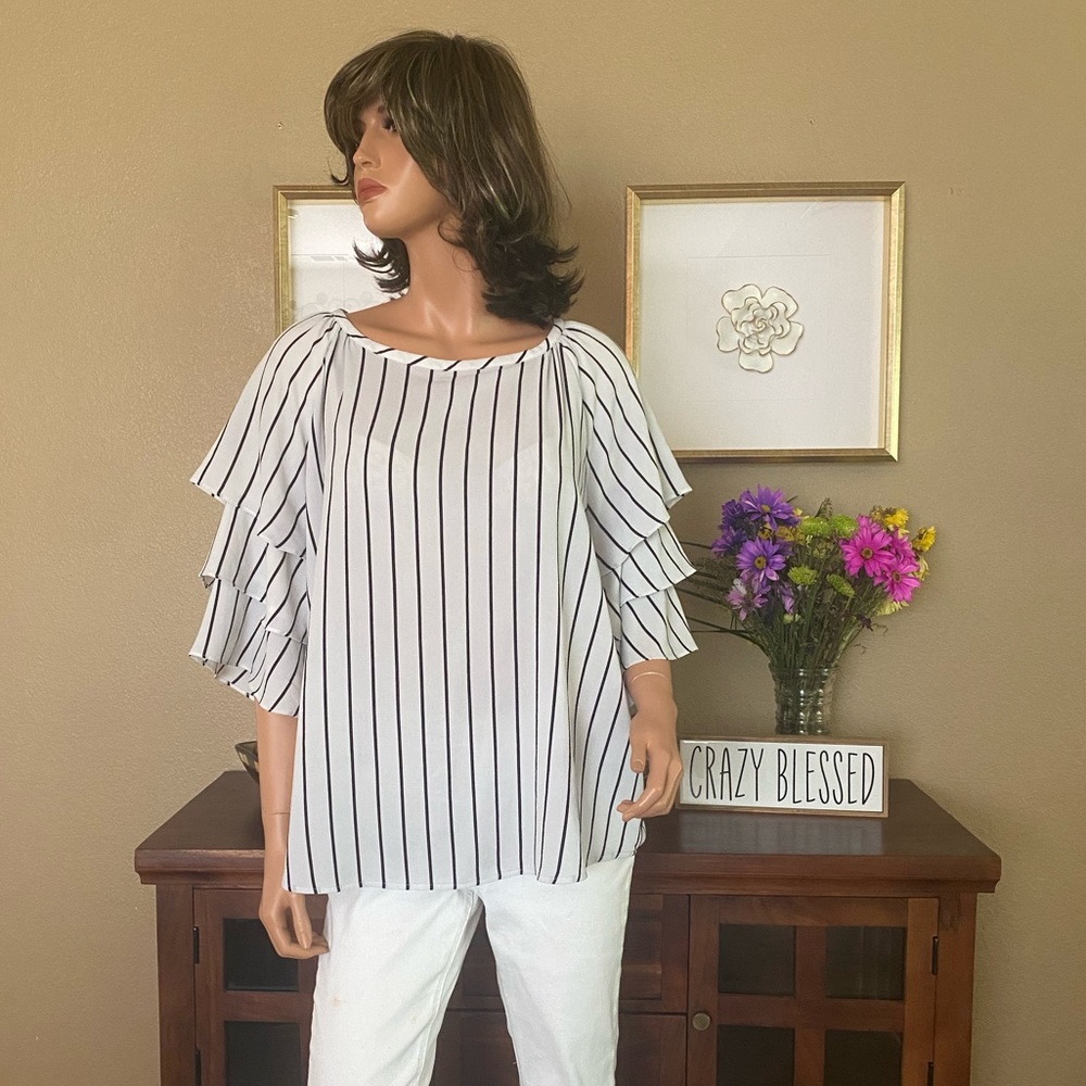 Charter Club Ruffled Sleeves Blouse